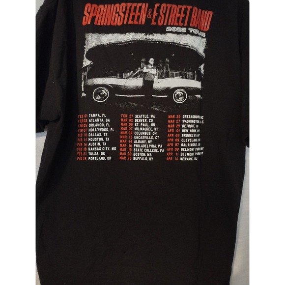 Springsteen & E Street Band 2023 Tour concert memorabilia T Shirt Unisex Large - Picture 4 of 4